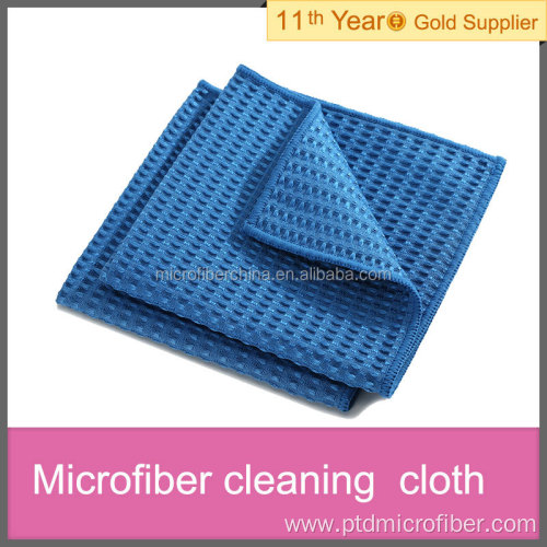 Microfiber waffle window cloth